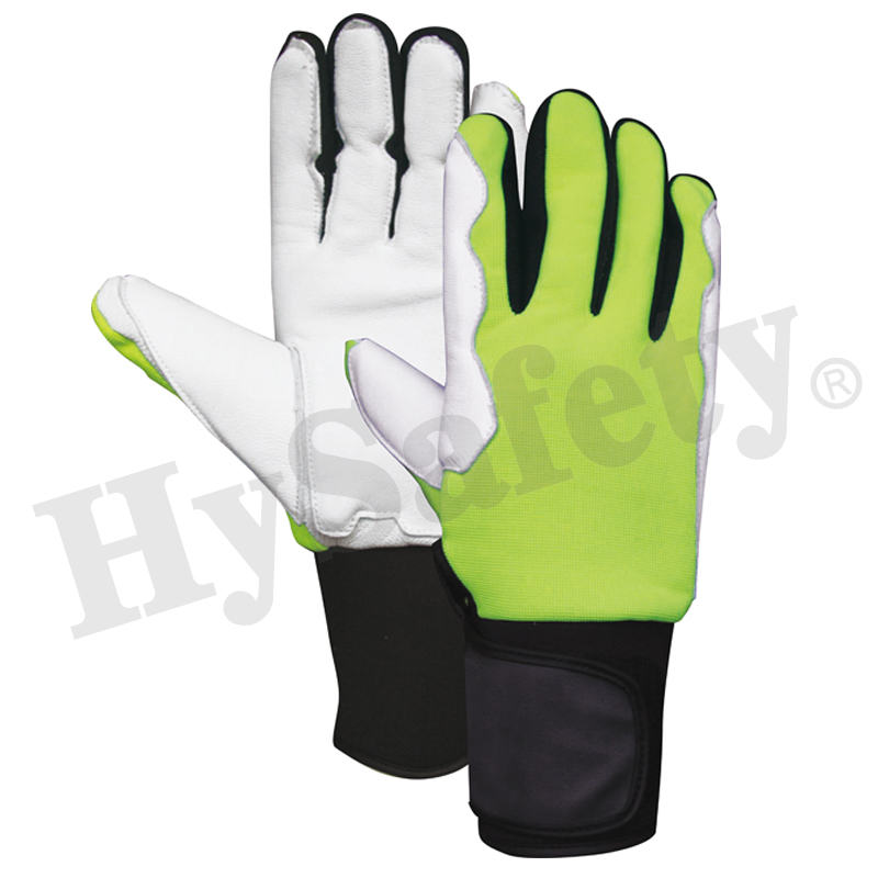 Anti vibration gloves, ISO10819, leather glove,Antivibration glove