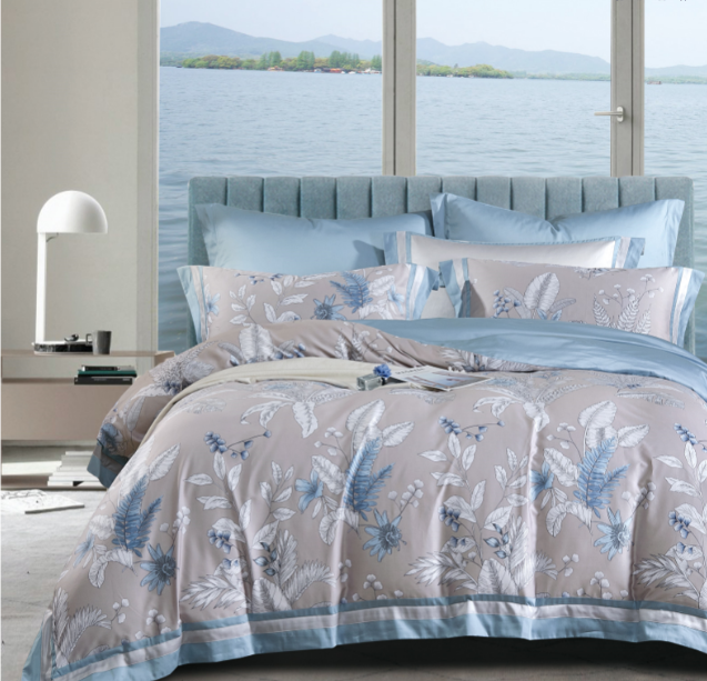 100%cotton printed duvet cover set