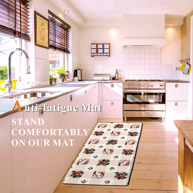 Japan Garden rose design Amazon hotsal anti fatigue mat