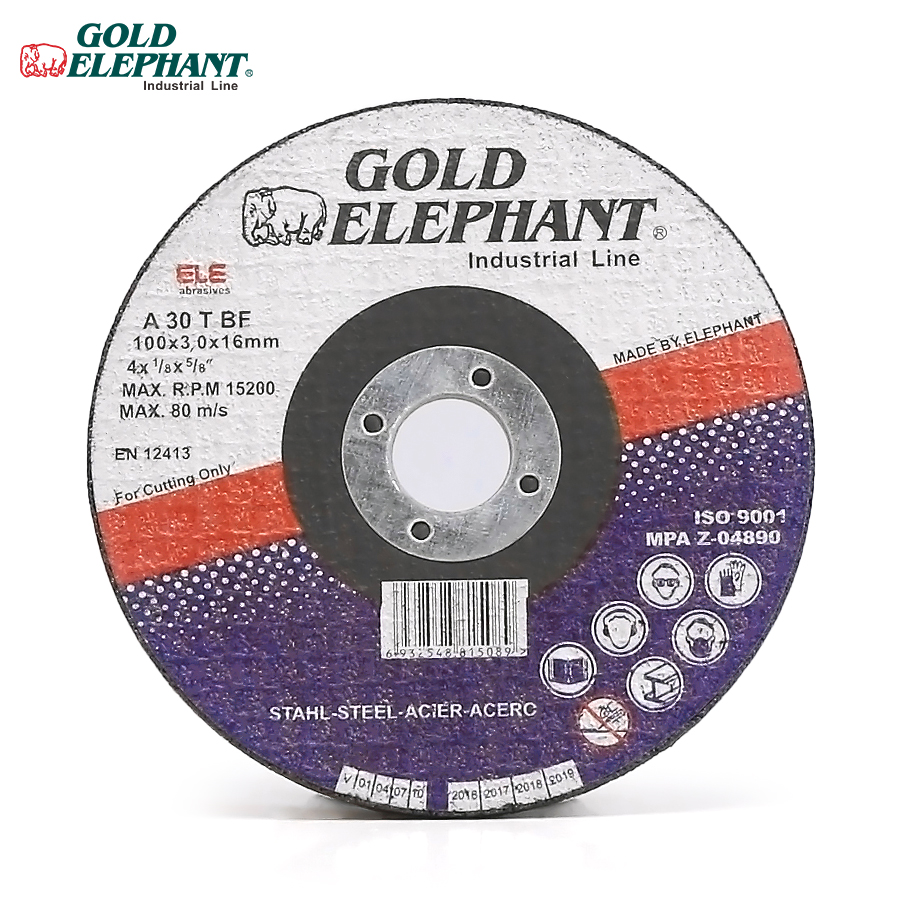 4 inch cutting discs of Gold Elephant