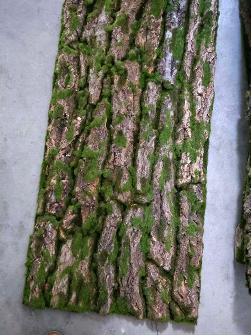 1m*1m Artificial moss indoor decoration plants simulate moss with narural bark