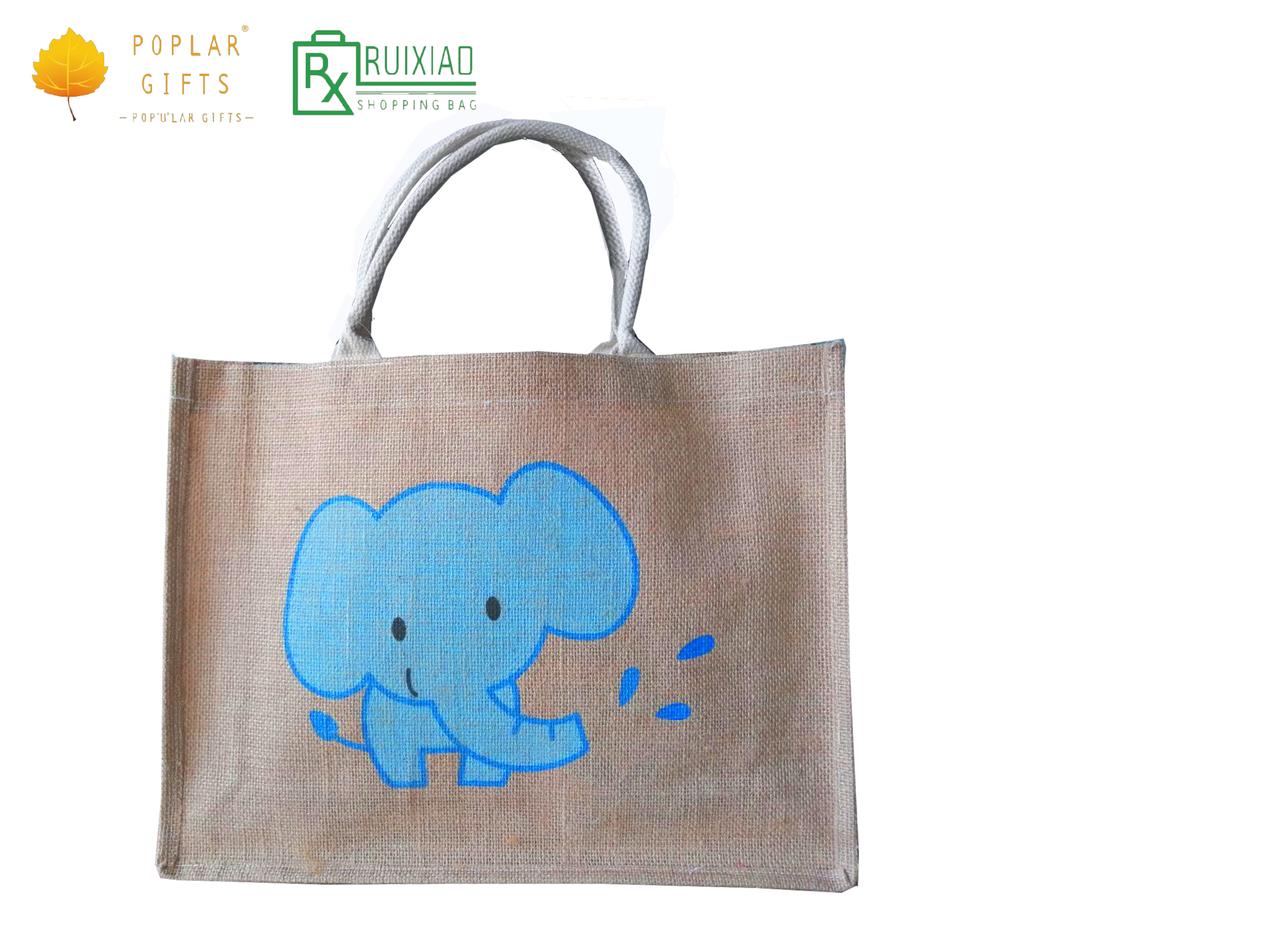 100% jute tote bags with PE lamination