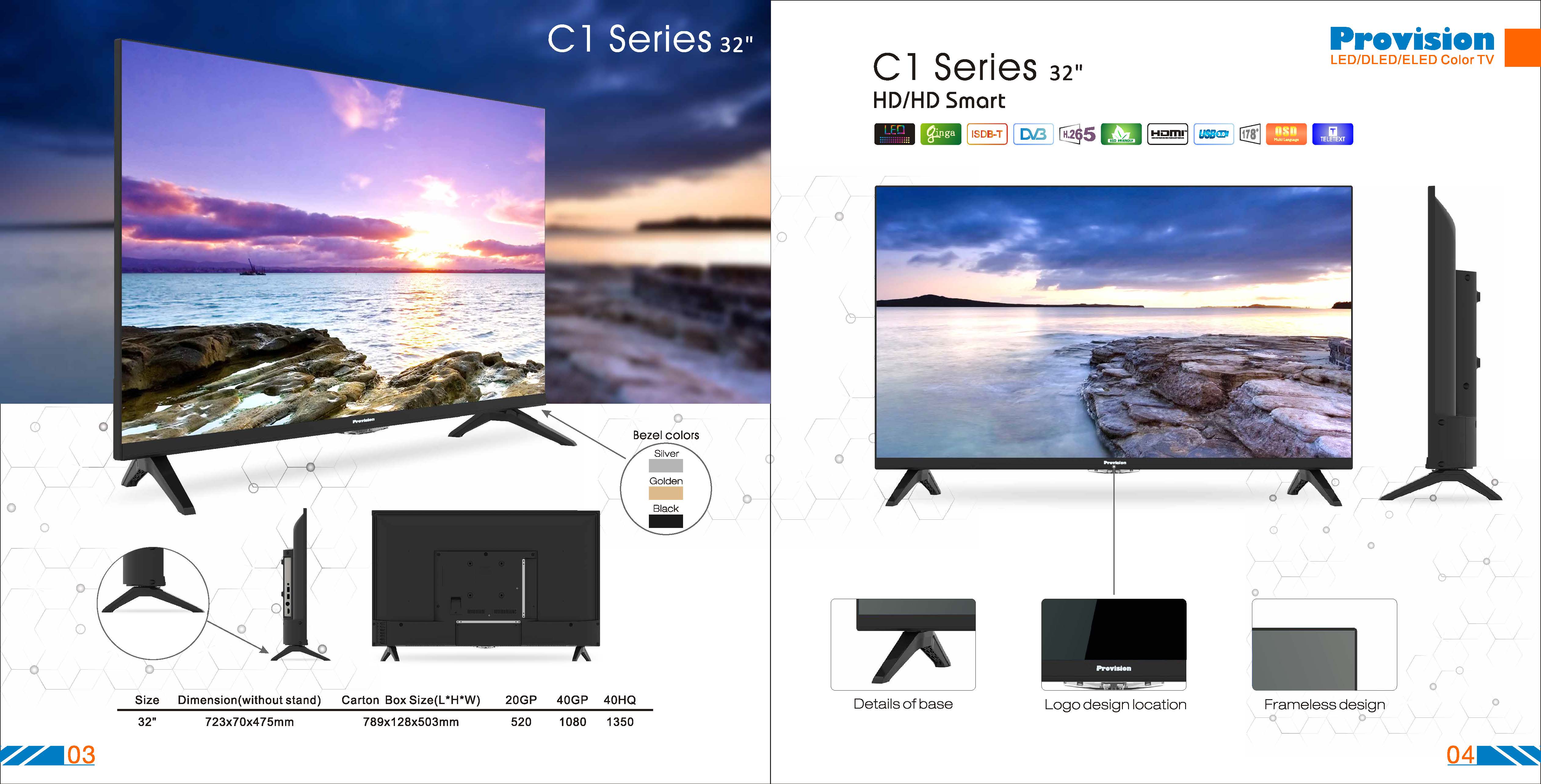 32'' Frameless LED TV