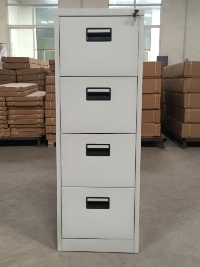 4 drawer vertical filing cabinet with black handle