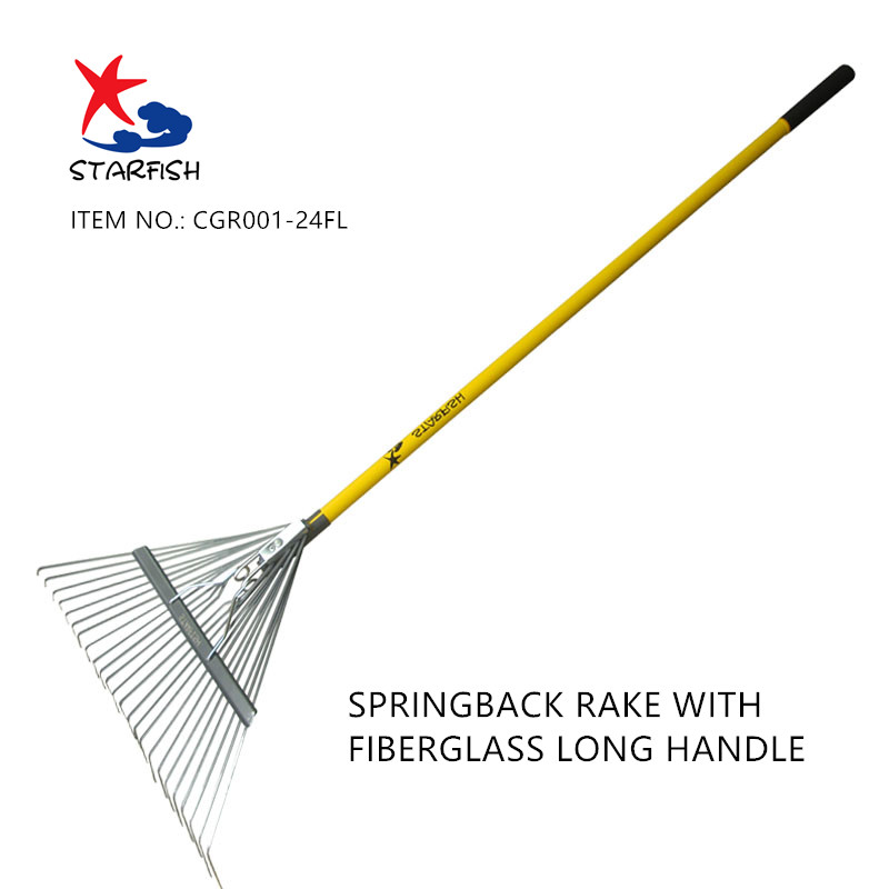 Springback rake