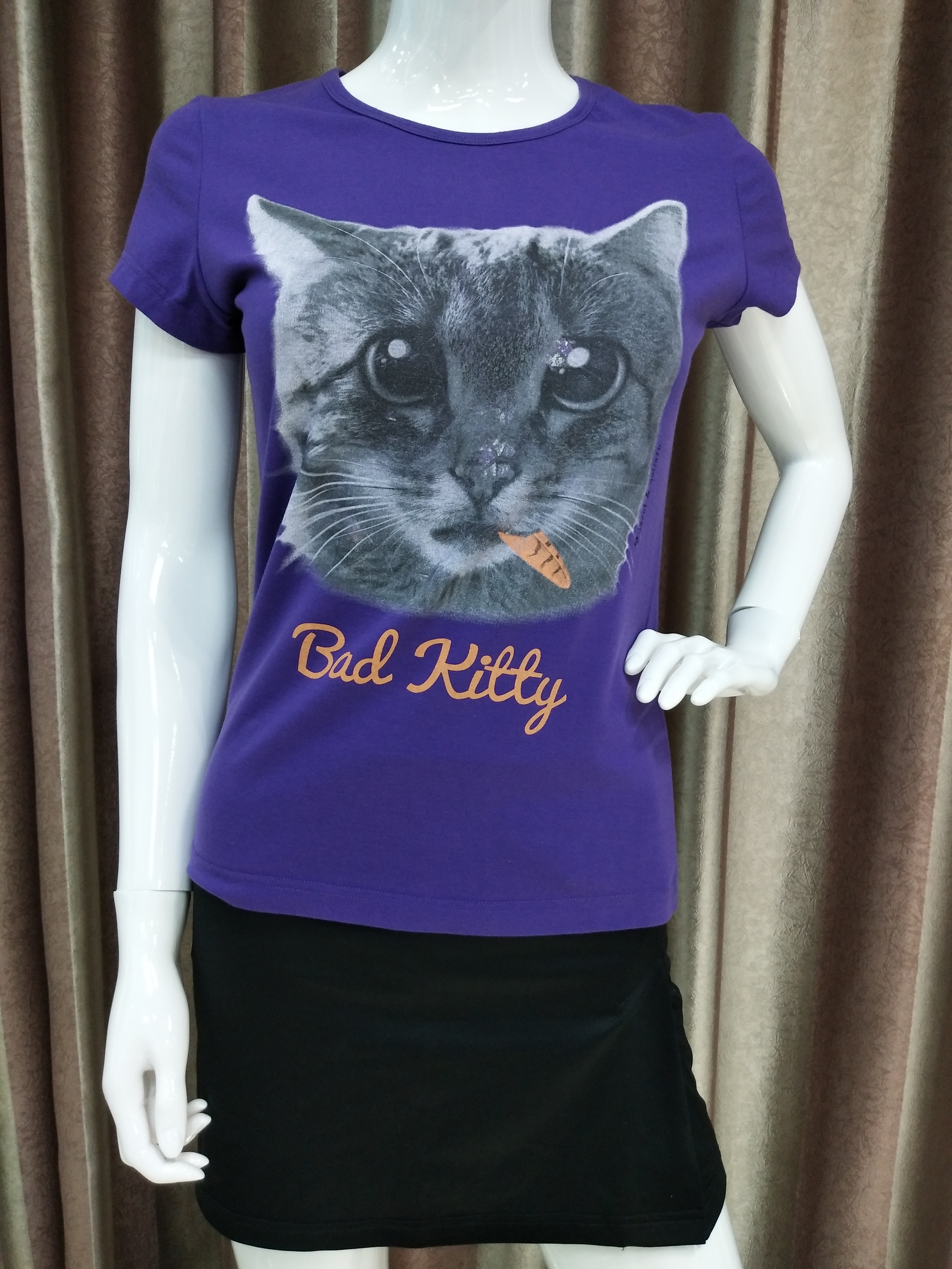160g 100% POLYESTER HEATHER POLY 3D WOMEN'S T-SHIRT