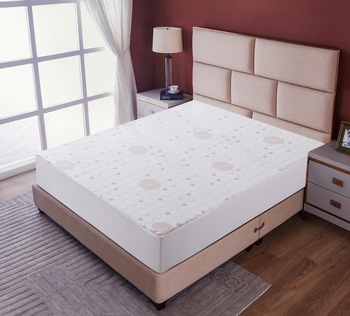 Copper quilted mattress pad