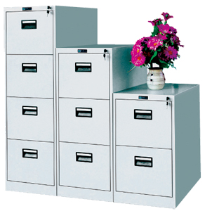 2 drawer vertical filing cabinet with black handle