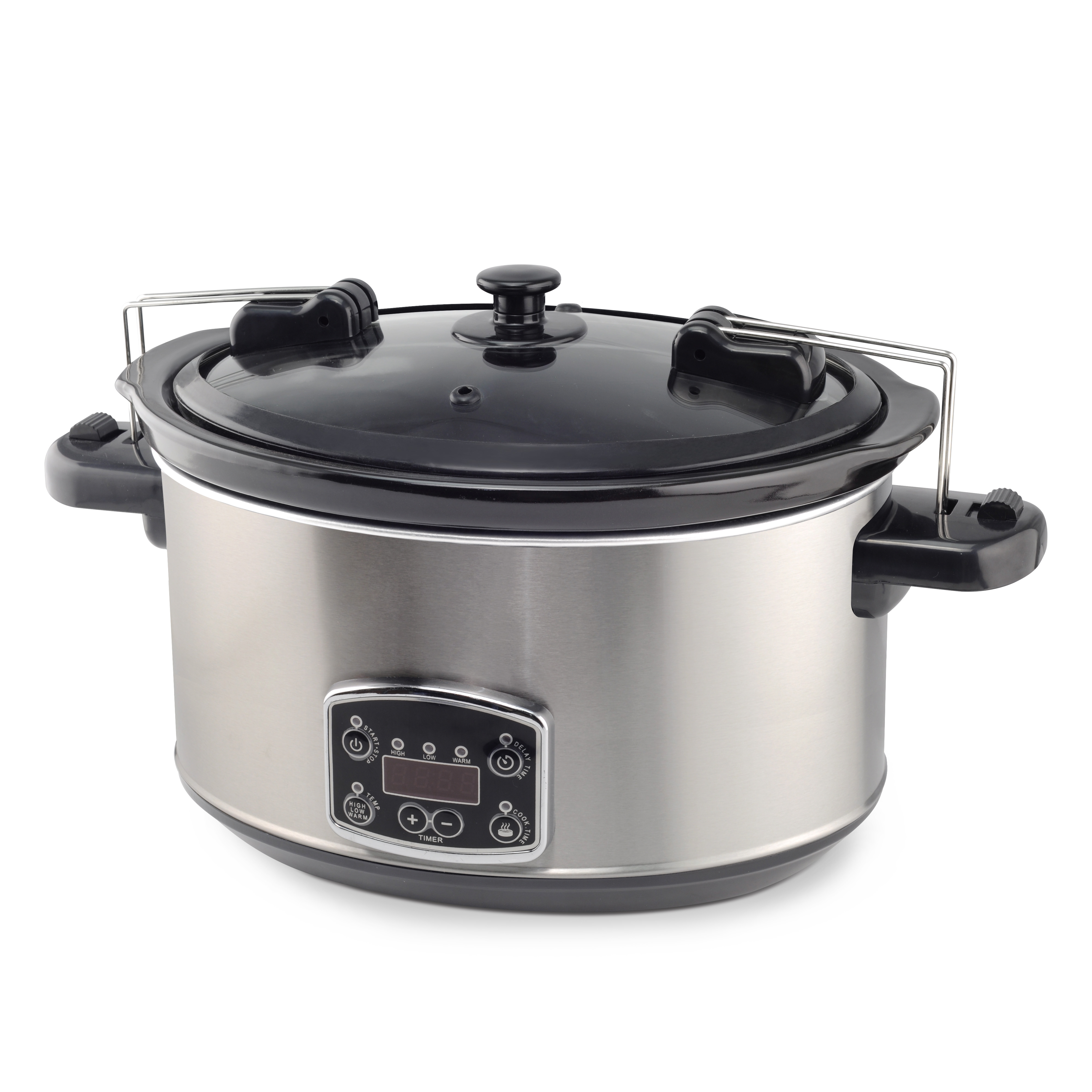 Electrical Oval Slow Cooker With Locking Lid Crock Pot 6.5l/8.0l