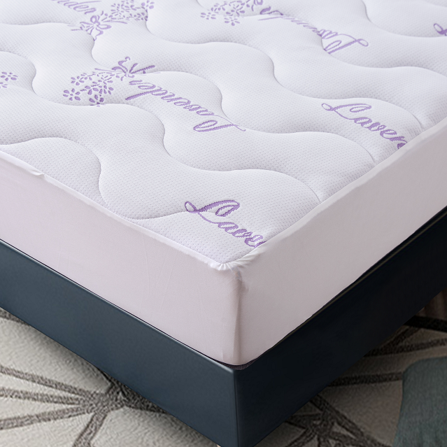 Lavender Quilted Waterproof Mattress Protector