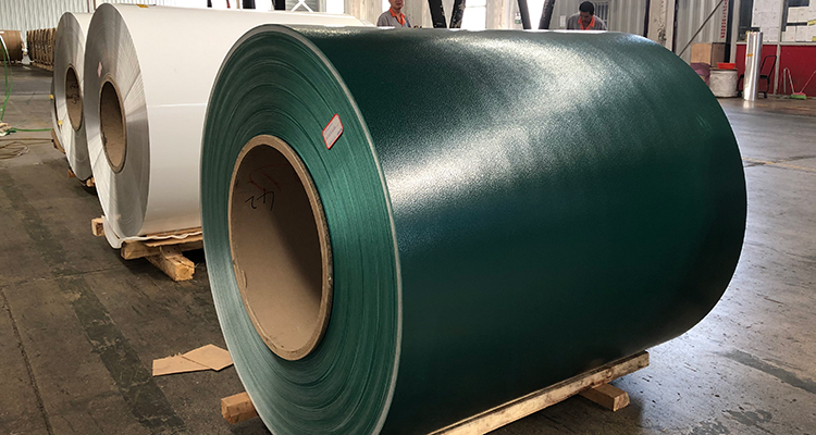 Color aluminum coil for embossing material
