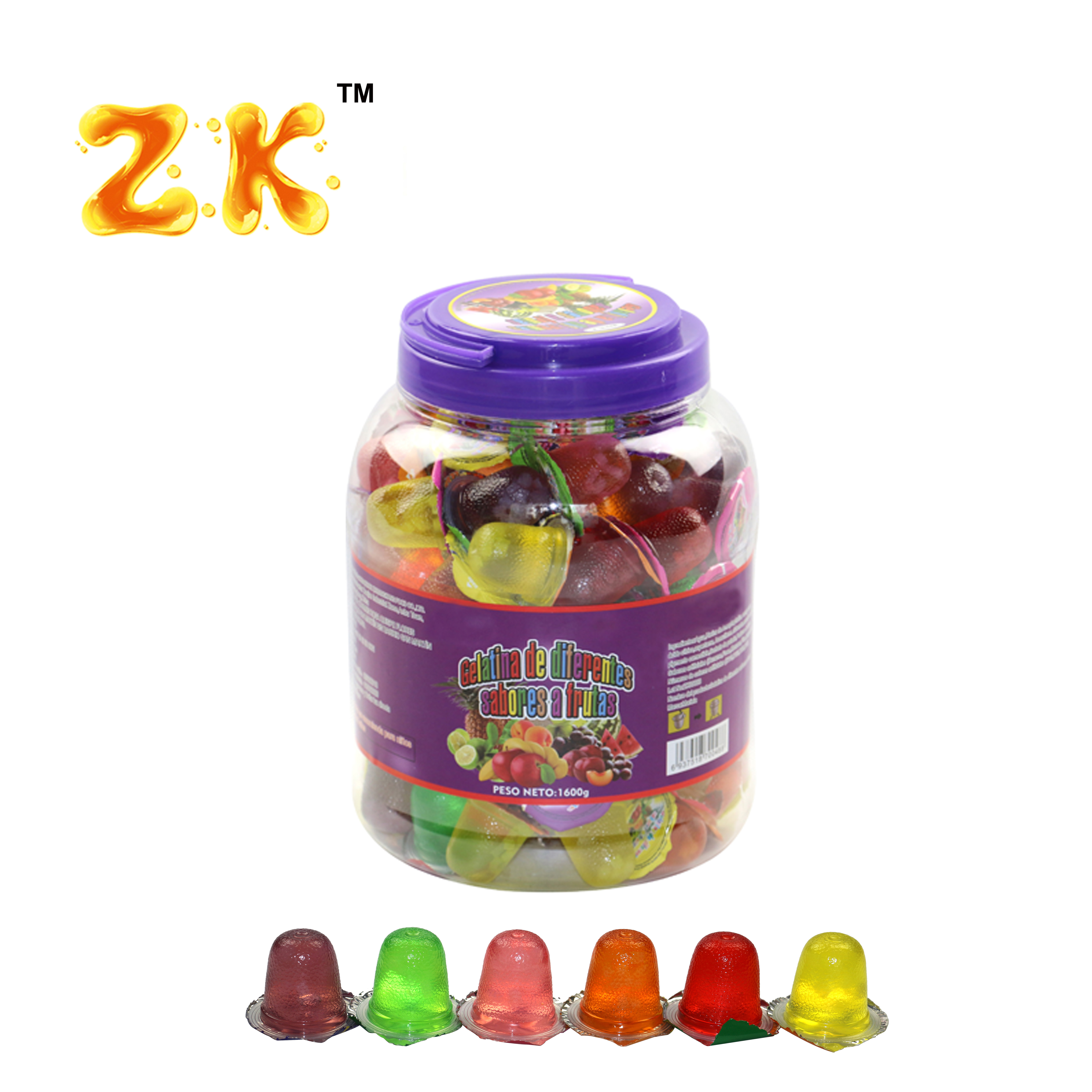 15g Fruit Jelly Cup with coconut Gelatina