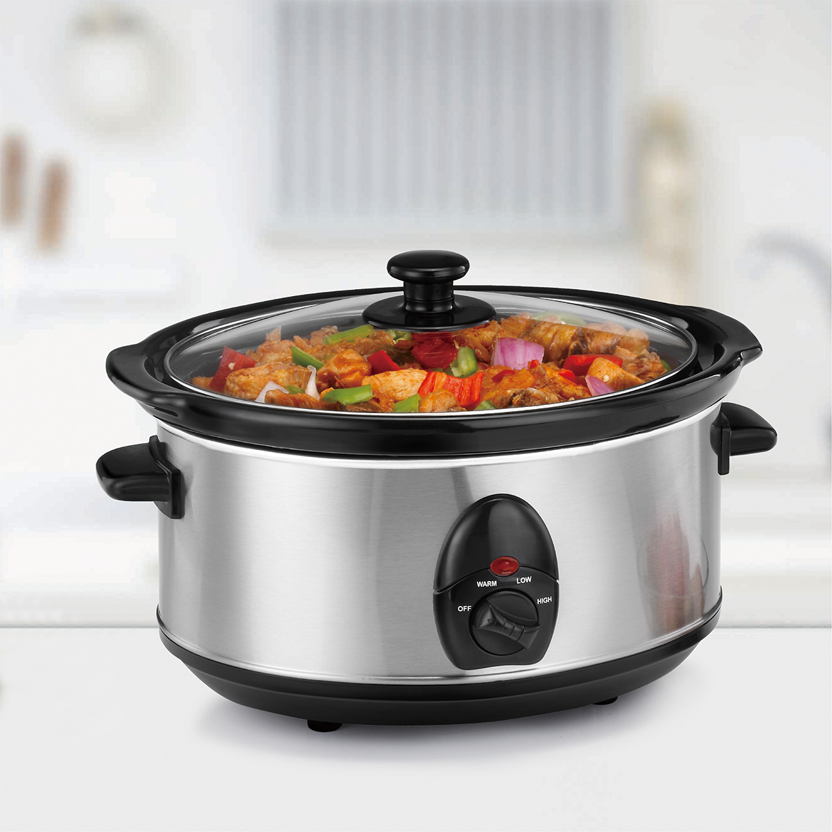 3.5L slow cooker Stainless Steel