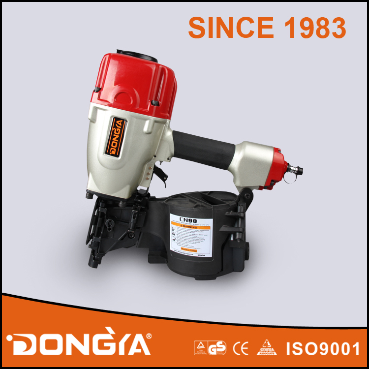 Dongya Industrial Quality Pneumatic Coil Nail Gun CN90 for wood pallet
