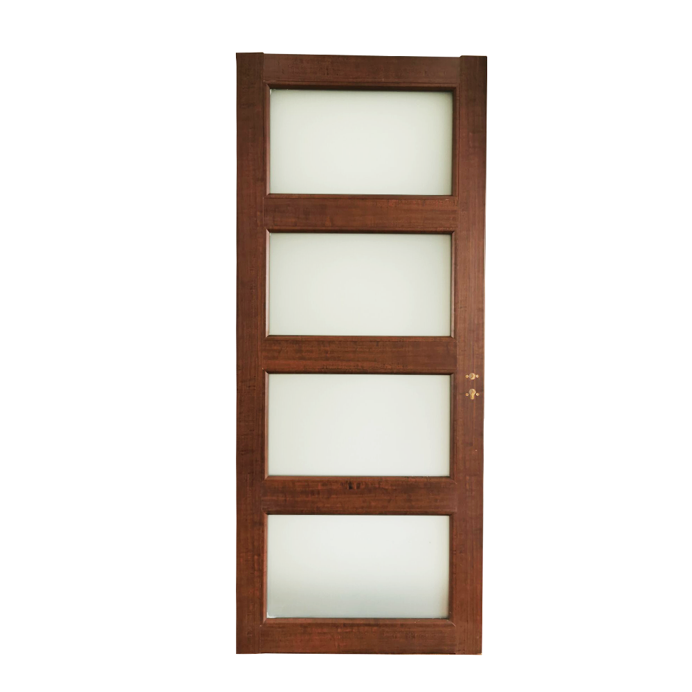 Customized size and design Interior waterproof,fireproof pvc laminate wpc assembly door with glass