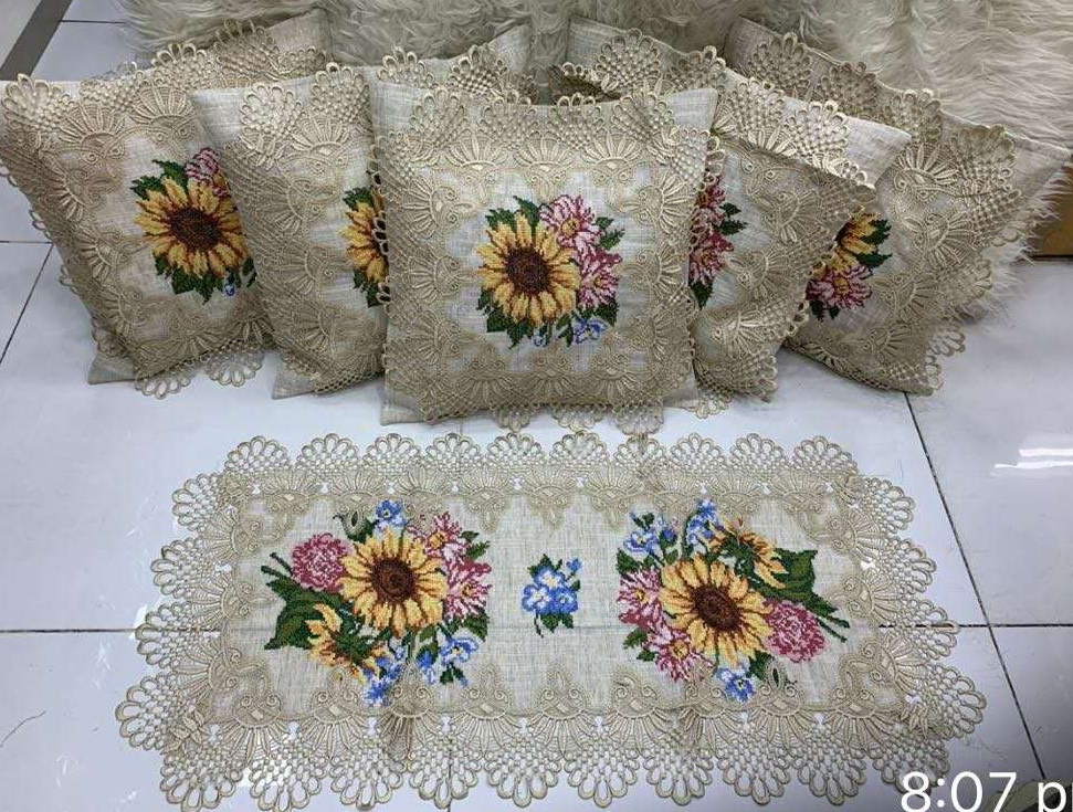 Embroidered Cushion Cover