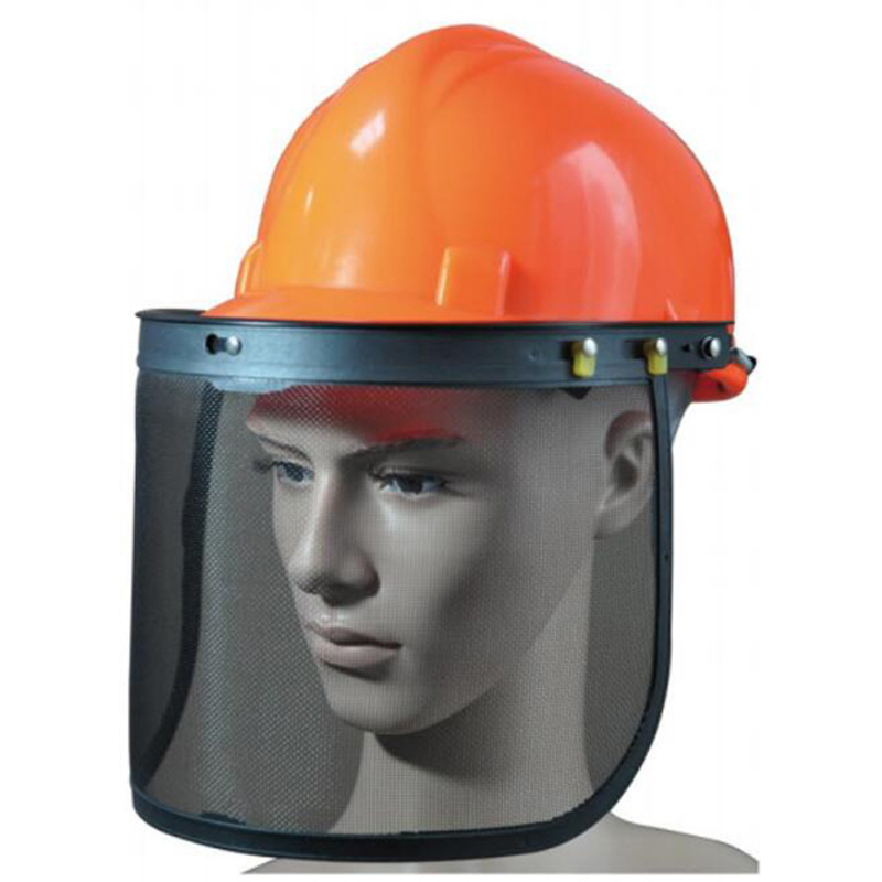 CE EN166 Impact Resistance Safety Face Shield with Mesh Visor