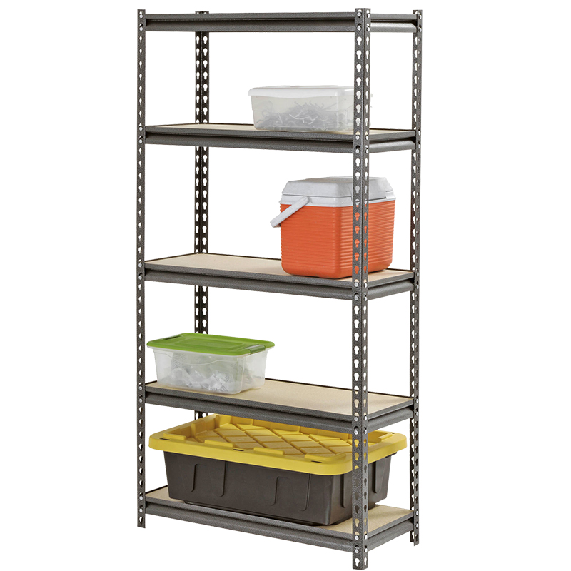Storage metal rivet display shelving rack