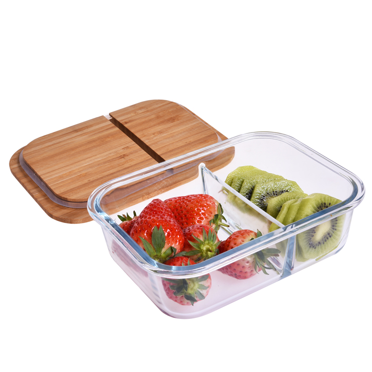 bamboo glass food container