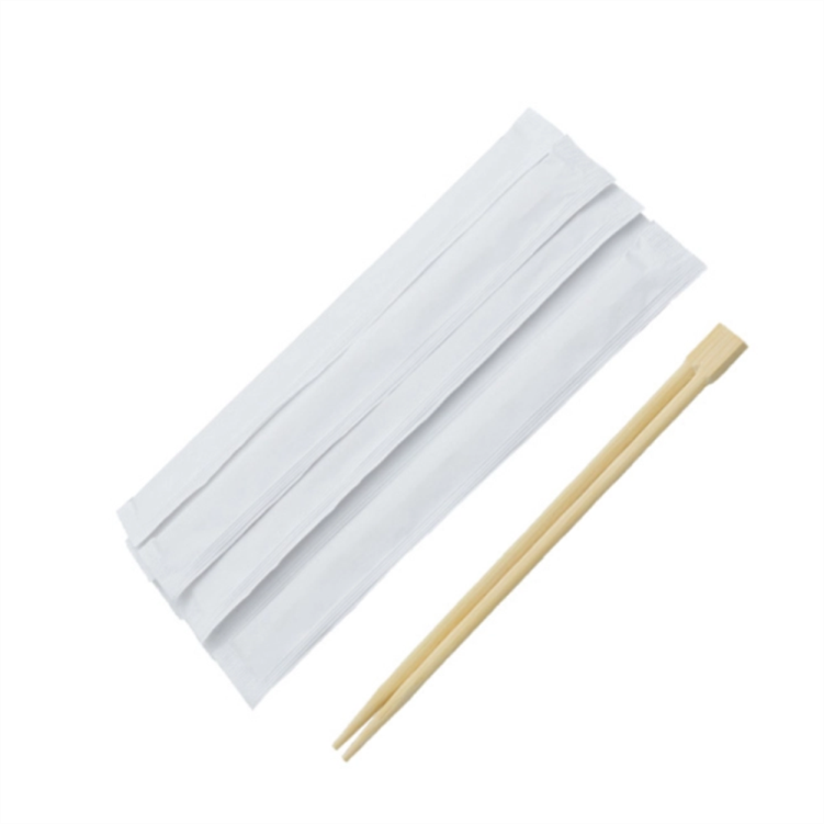 bamboo chopsticks with full paper wrapped printed logo