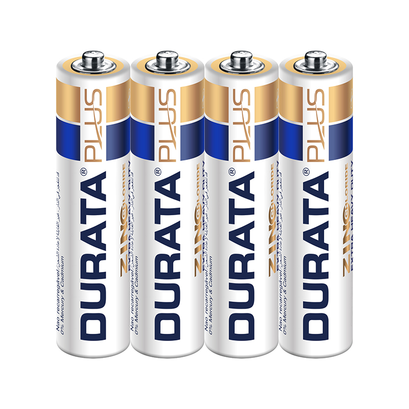 DurataPlus Extra Heavy Duty Zinc Carbon Dry Cell Battery AAA Size 1.5V R03 (704-SP4-24)