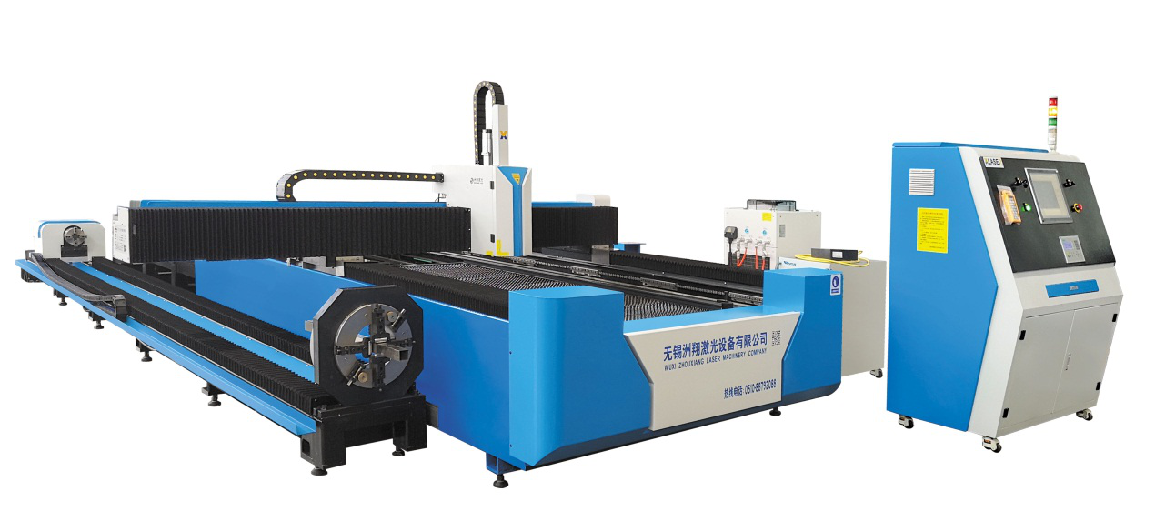 Pipe and sheet split fiber laser cutting machine