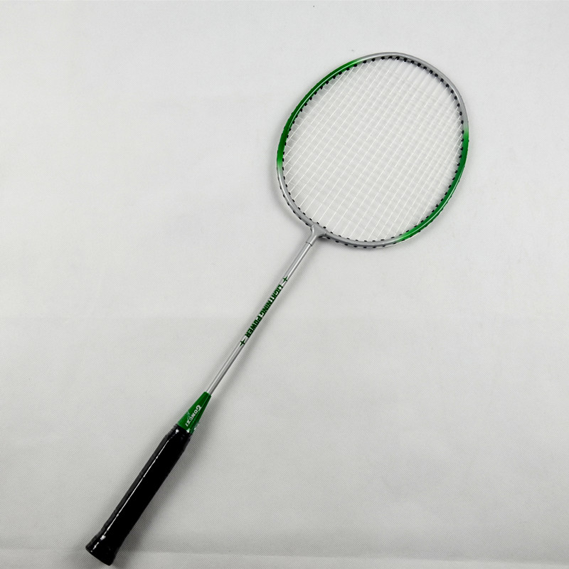 Steel badminton racket