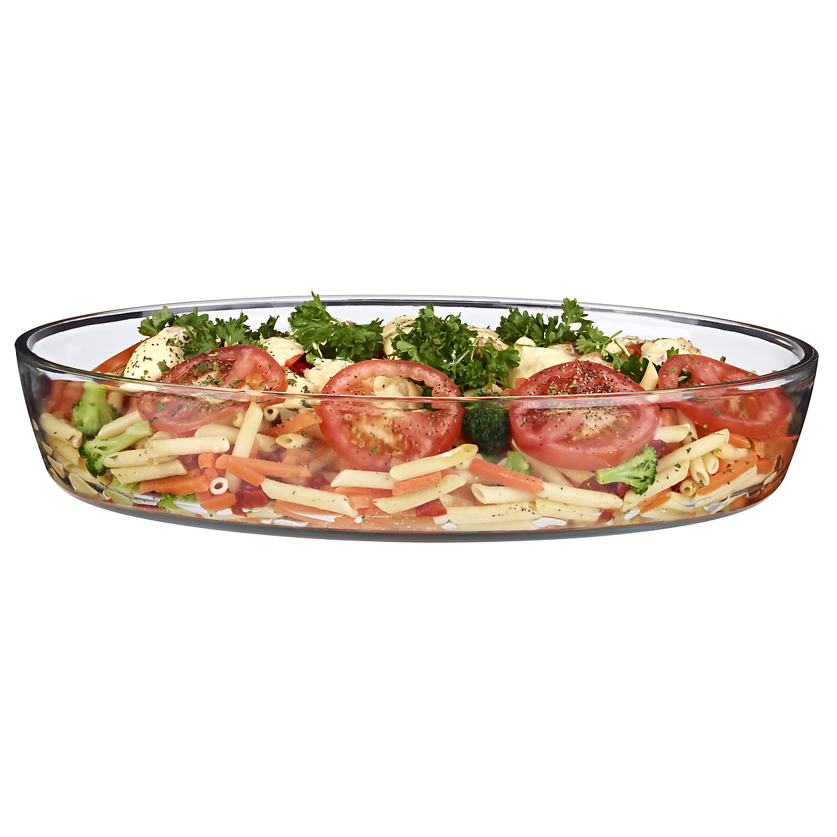 ML5002 Oval glass bakeware with handles reasonable bakeware