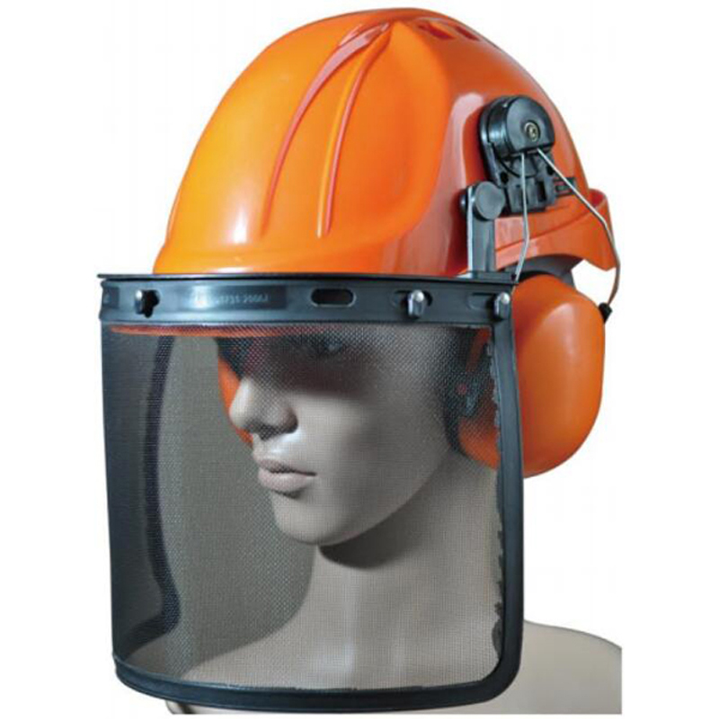 CE EN1731 Impact Resistance Safety Face Shield with Mesh Visor