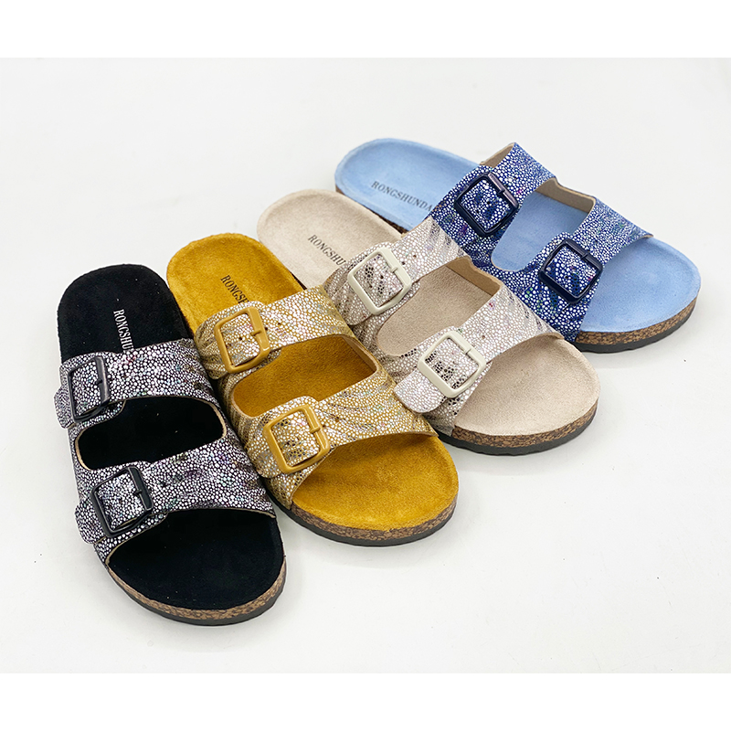 Soft two buckles Classic Women's Cork Sandals