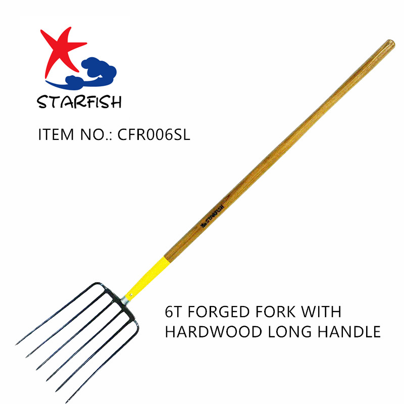 6t Fork With Hardness Wood Long Handle
