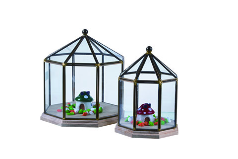 Geometric Glass Green House