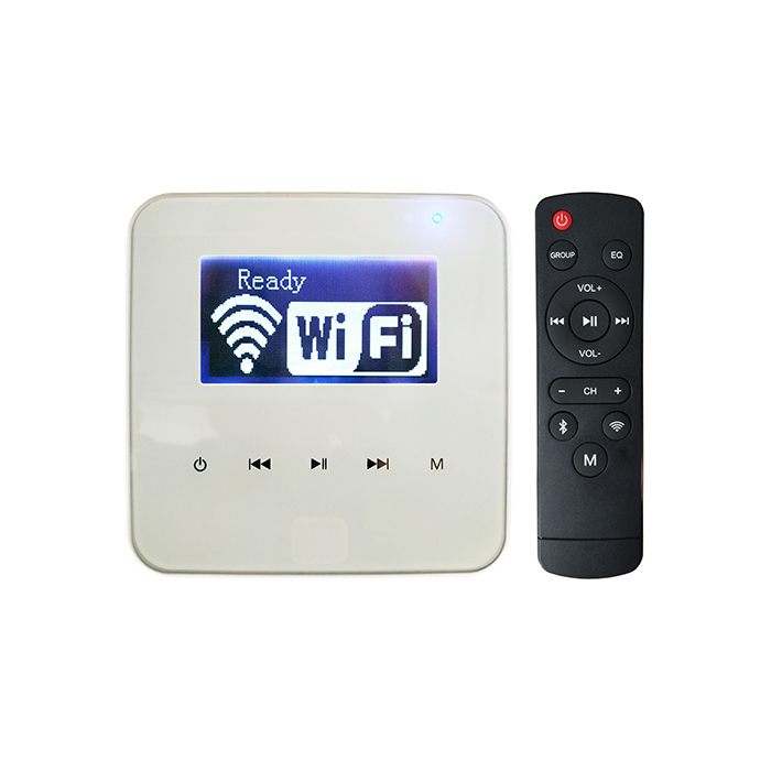 WIFI Wall player with BLUETOOTH AUX MP3 SD PLAYER CAT5/6 CABLE INPUT 110V-230V AC REMOTE CONTROL EQ FUNCTION APPLYING FOR HOME BGM SYSTEM