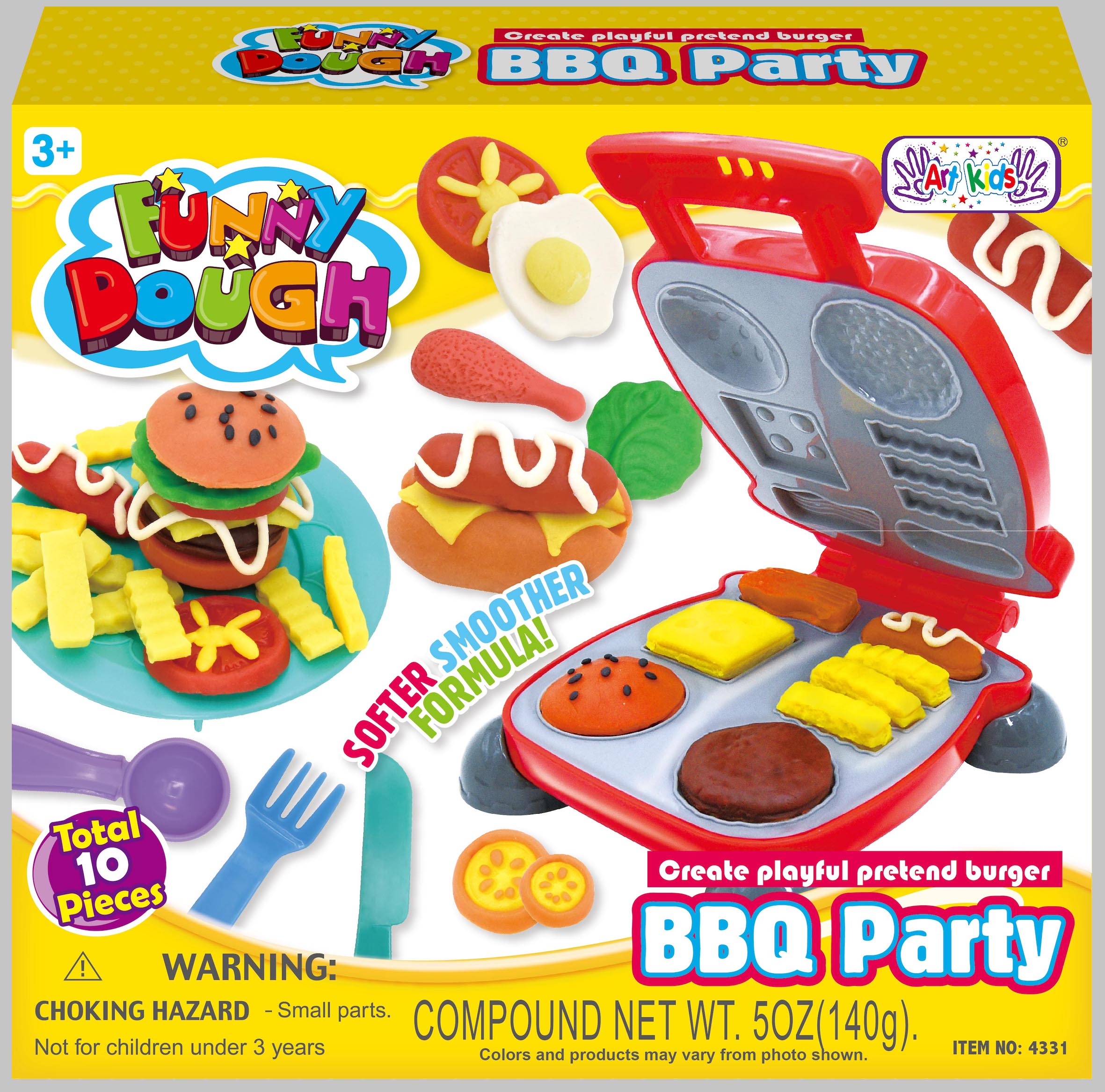 Play Dough Funny Dough Bbq Party