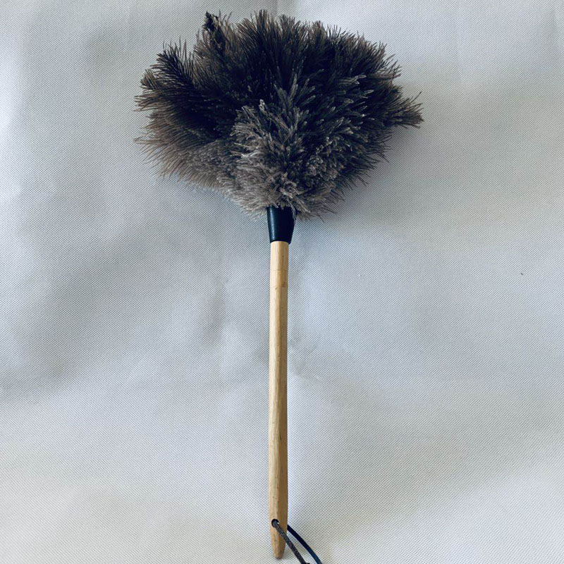 ostrich feather duster with beech handle