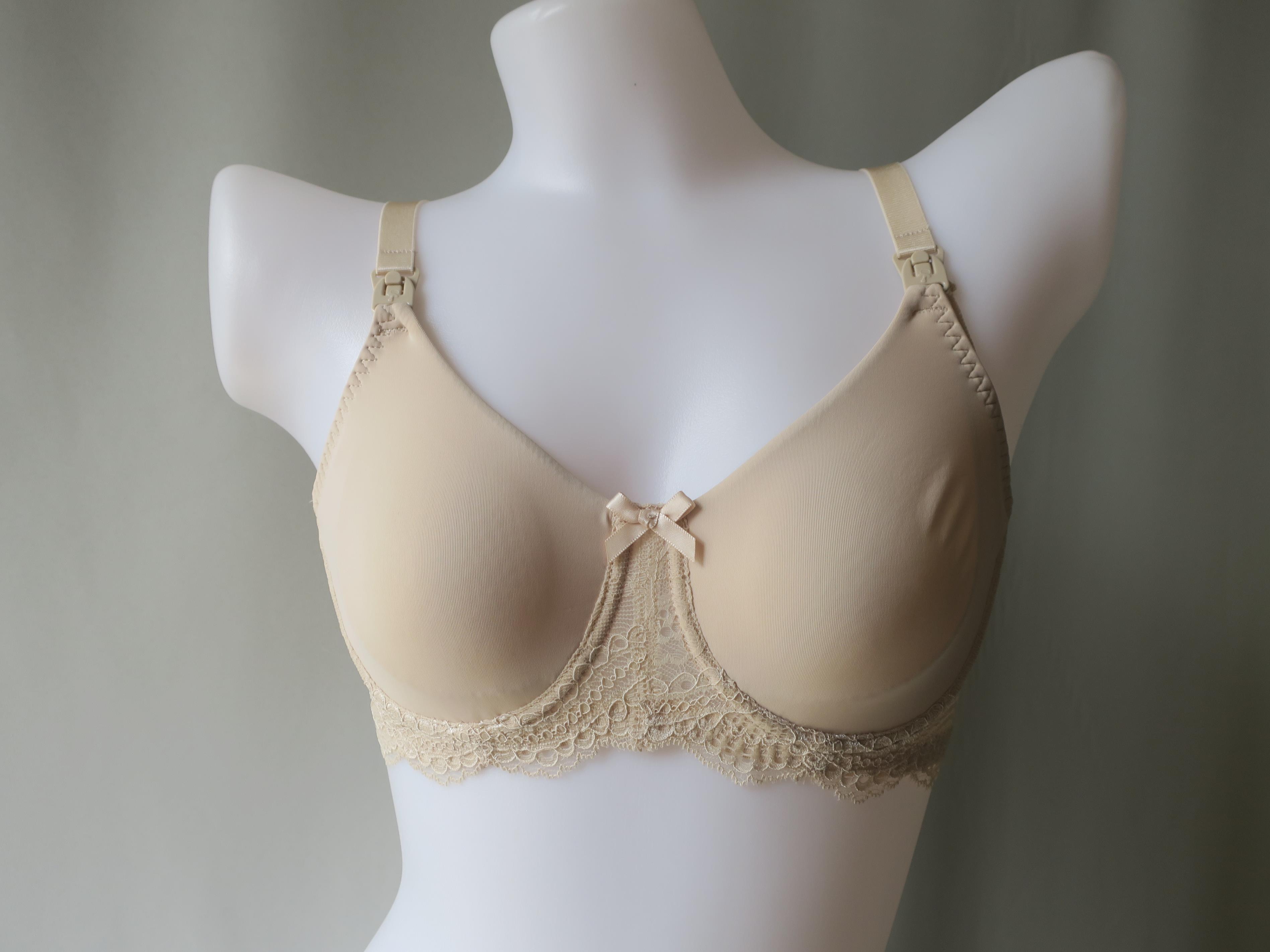 Lace nursing bra