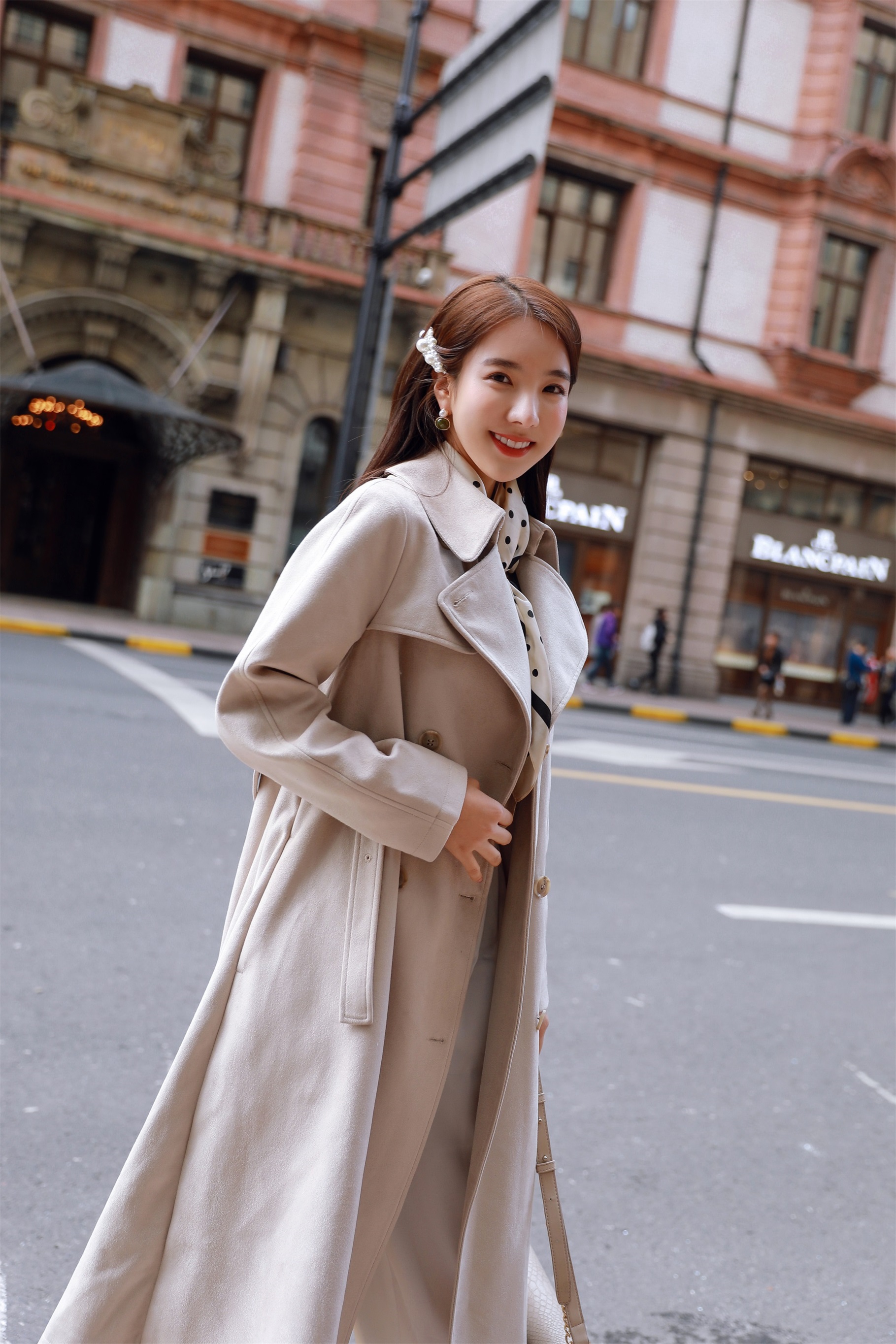Fake Suede Trench Coat