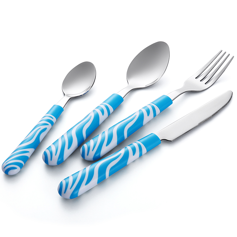 Colorful Stainless Steel tableware with ABS Handle