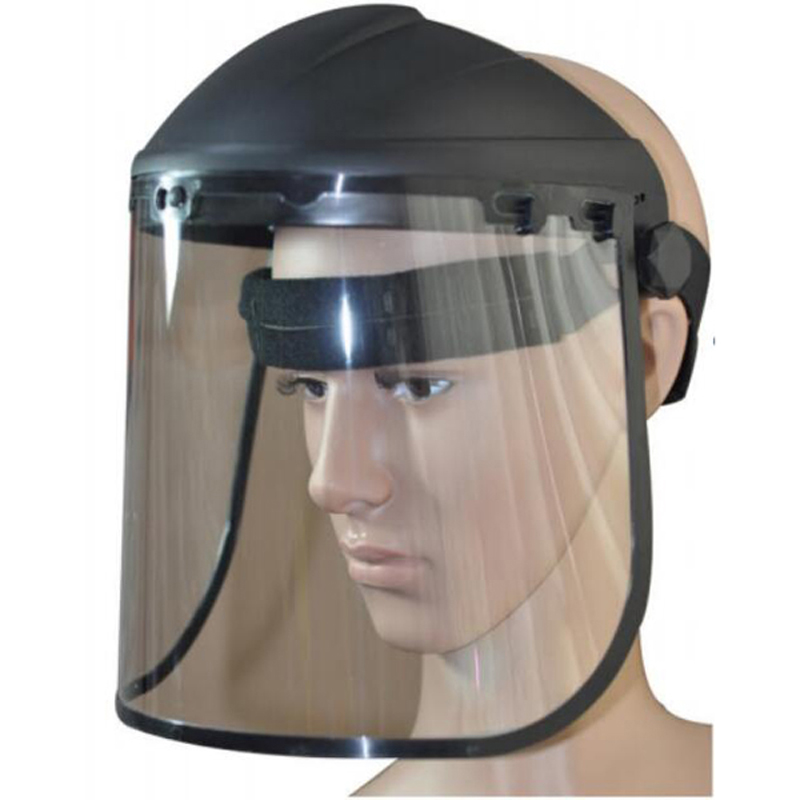 CE EN166 Standard Impact Resistance Safety Face Shield with PC Visor