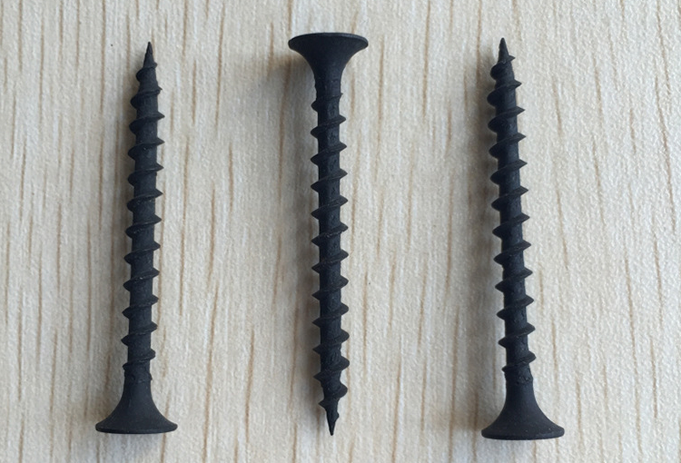 black drywall screw