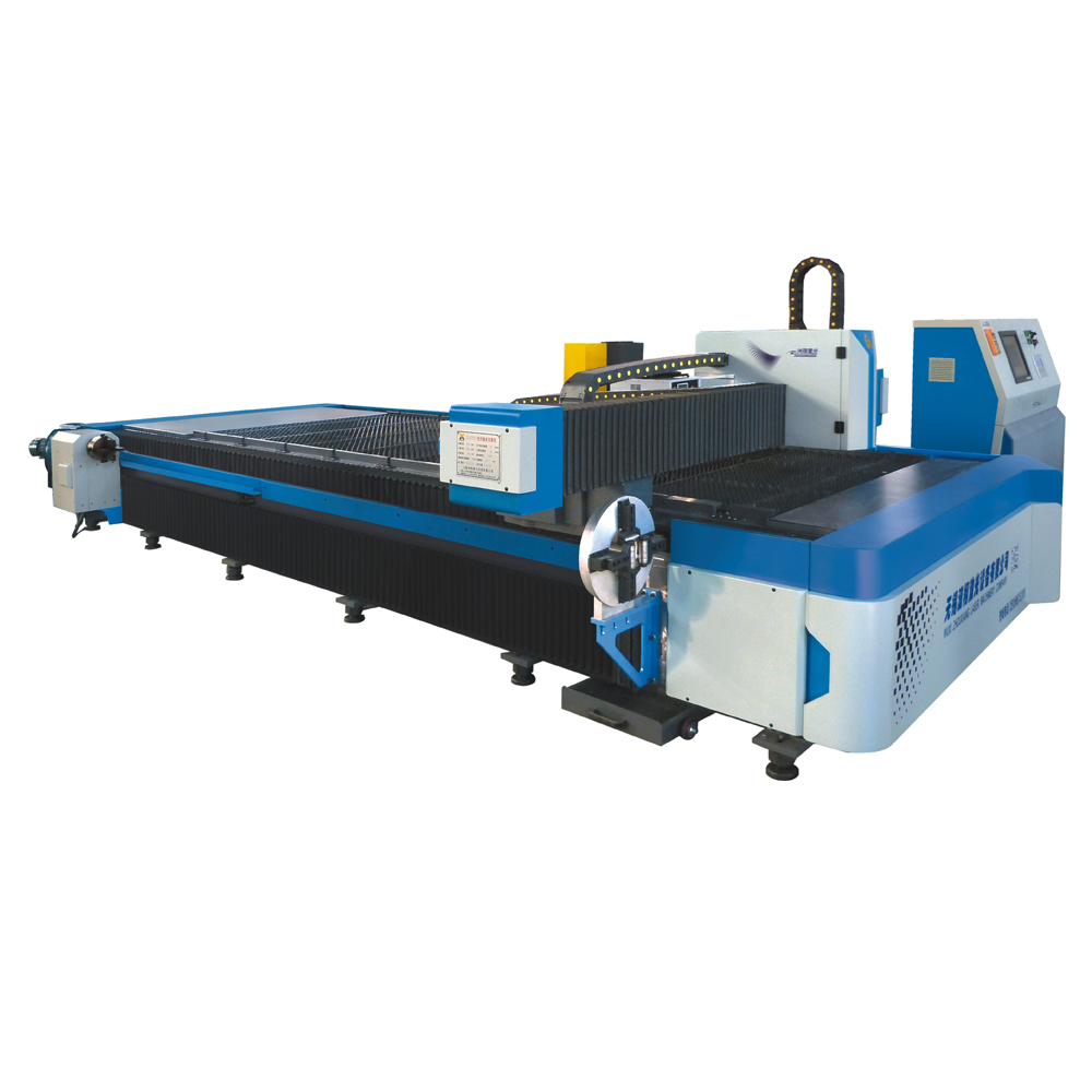 Pipe and sheet intergal fiber laser cutting machine