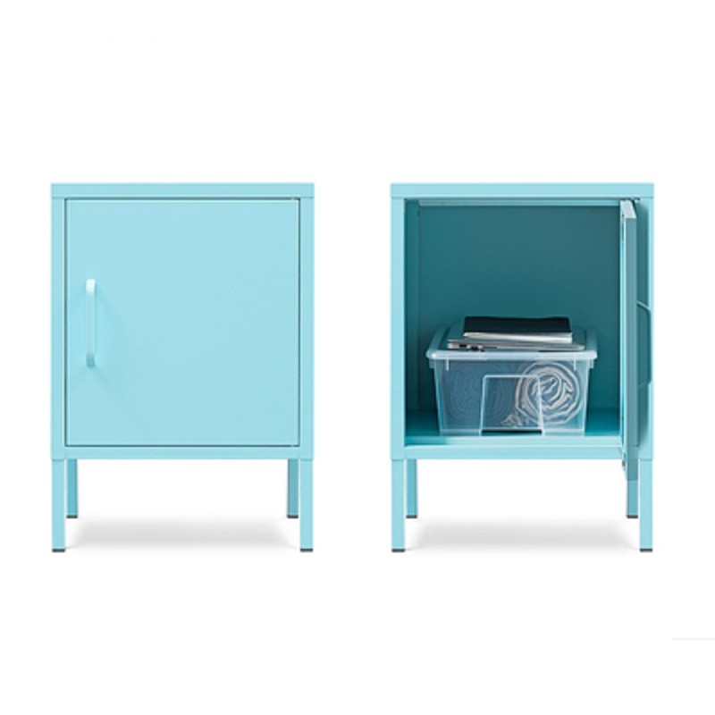 Simple modern single door open locker living room coffee cabinet