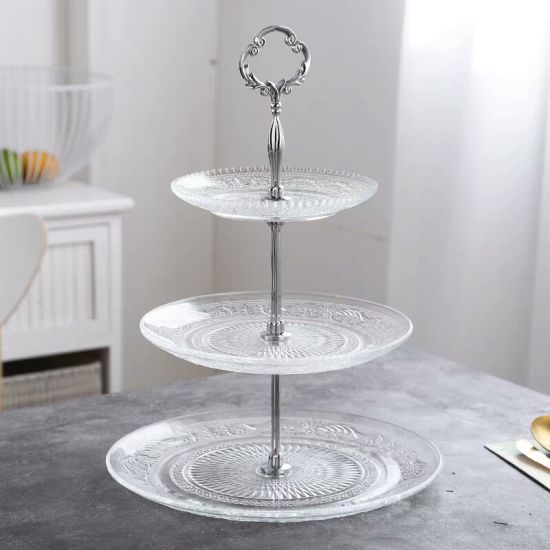 Mc1003 S/3glass Plates Fruit Plate