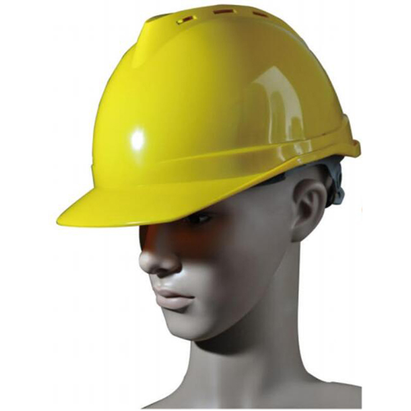 High Quality V-Guard HDPE Safety Helmet with ANSI Z89.1 Approval.