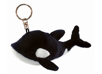 plush whale keychain