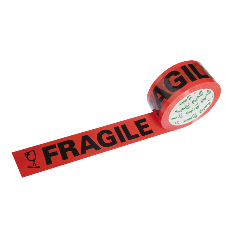 FRAGILE printed tape for packaging with 72y stock for sale ( FR-01)
