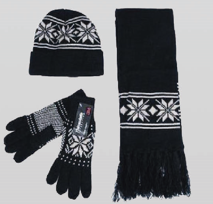 Promotion Knitted set glove hat scraf