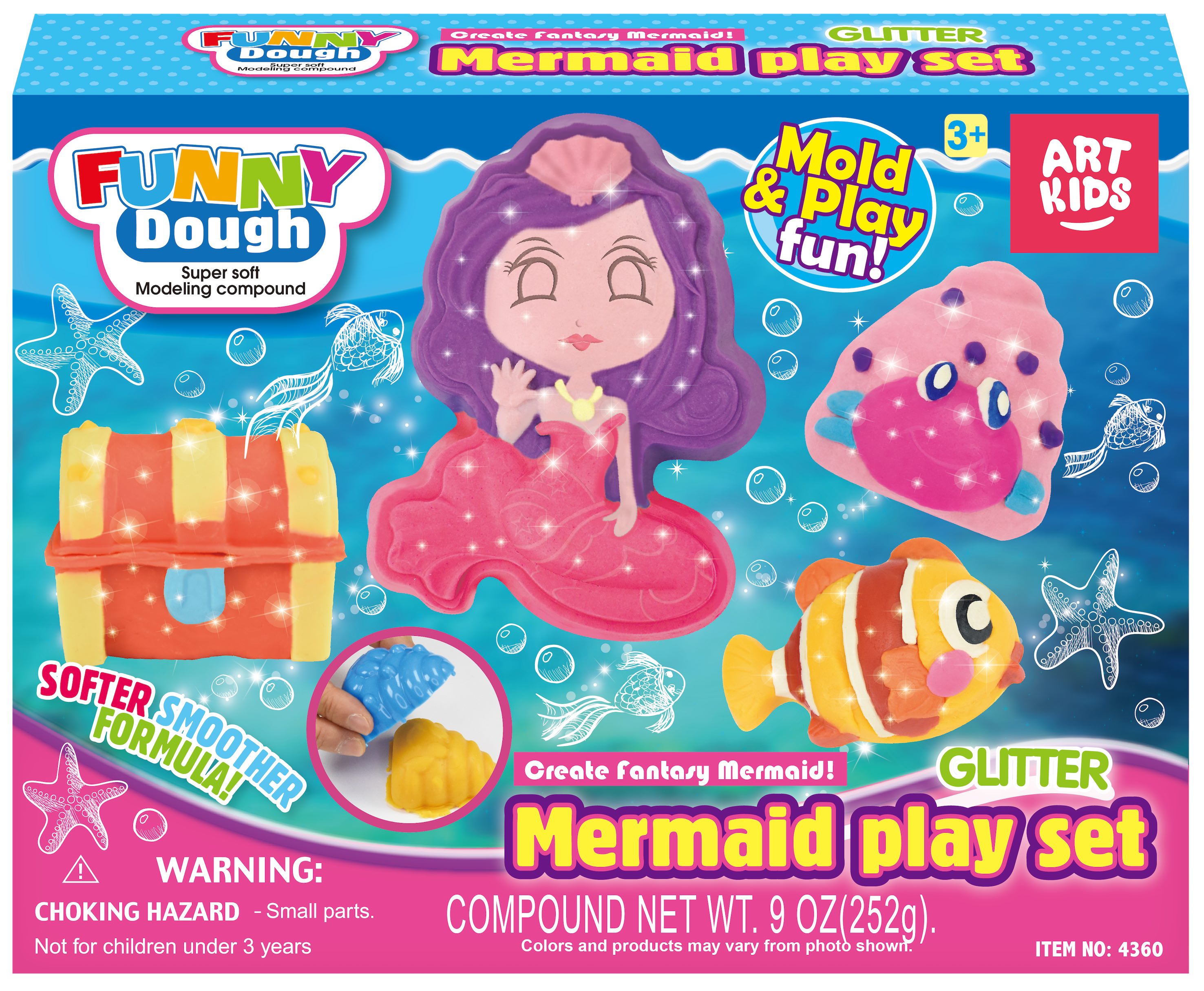 Mermaid Play Set Glitter