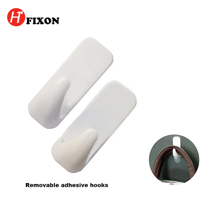 Removable adhesive hook wall stick hook