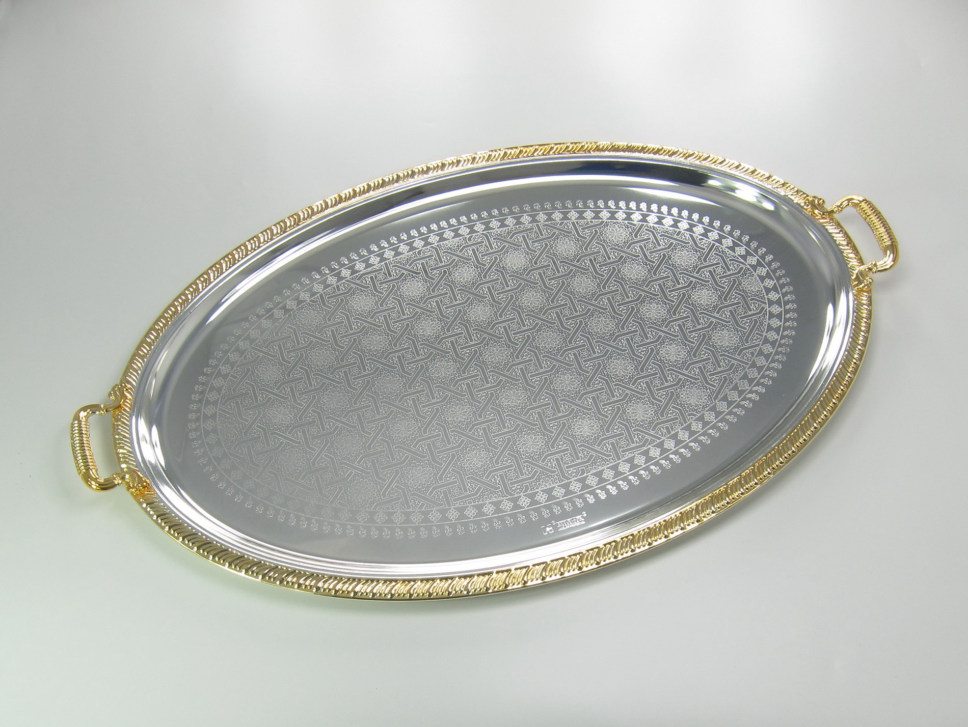Silver plated serving tray